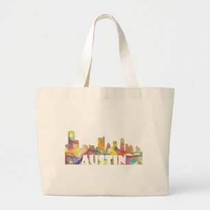 AUSTIN TEXAS SKYLINE MCLR2 LARGE TOTE BAG