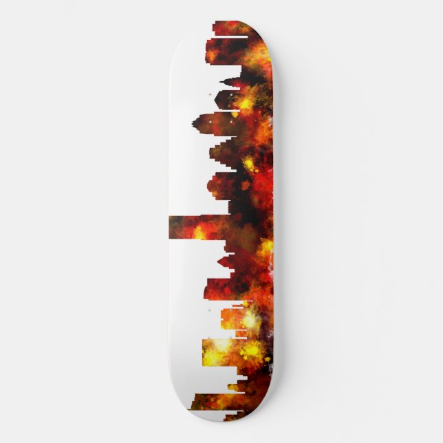 Austin Texas Skyline Skateboard (Front)