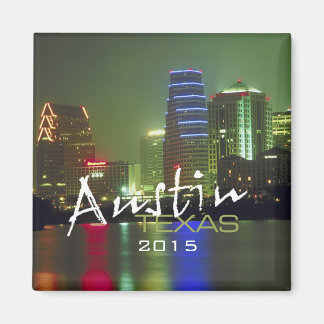 Austin Texas Souvenir Fridge Magnet Change Year