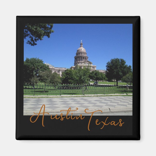 Austin Texas State Capitol Building  Magnet (Front)