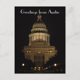 austin texas state capitol building postcard