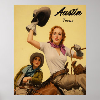 Austin, Texas travel poster