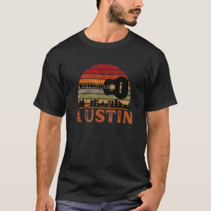 Austin Texas Vintage Sunset Music Capital T-Shirt