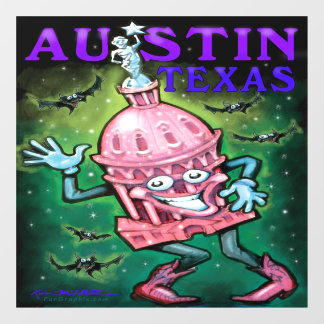 Austin Texas Window Cling