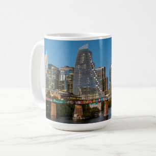 Austin, Texas with Texas flag colours logo, Mug