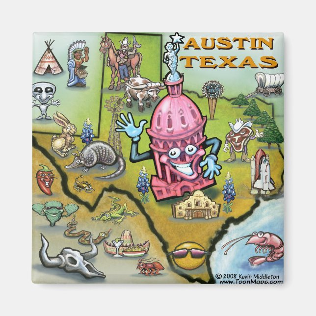 Austin TX Magnet (Front)