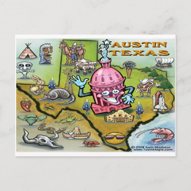 Austin TX Postcard (Front)