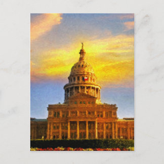 Austin TX Sunset Postcard