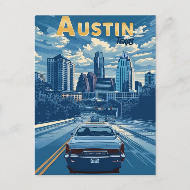 Austin - Vintage Travel  Postcard (Front)