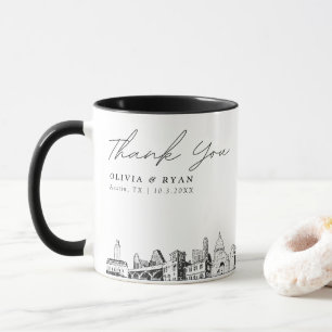 Austin Wedding Custom Personalized Coffee Mug
