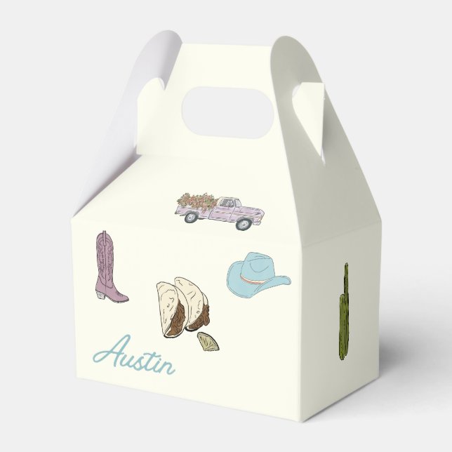 Austin Wedding Favour Box (Front Side)