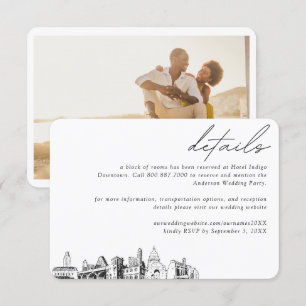 Austin Wedding Hotel Room Block Details Enclosure Card