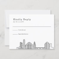 Austin Wedding | Stylized Skyline RSVP