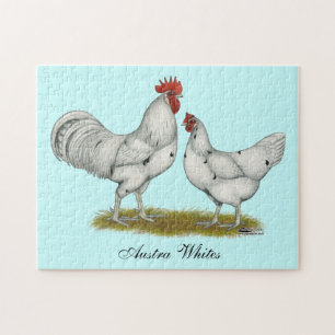 Austra White Chickens Jigsaw Puzzle