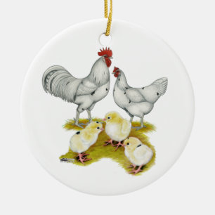 Austra White Family Ceramic Ornament