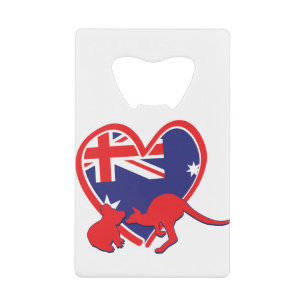 Austrailia Koala Kangaroo Credit Card Bottle Opener