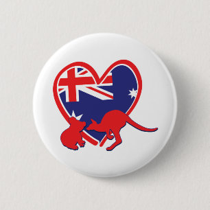 Austrailia-Love-with-Animals 2 Inch Round Button