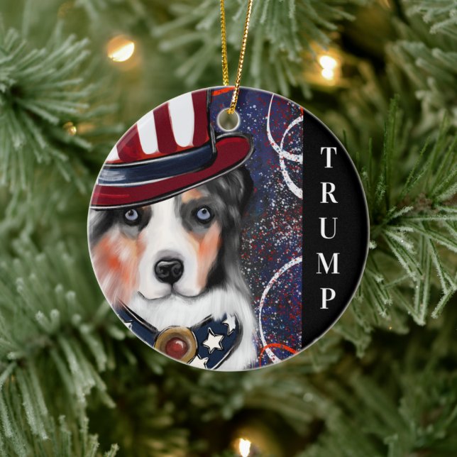 AUSTRALAN SHEPHERD   CERAMIC ORNAMENT (Tree)