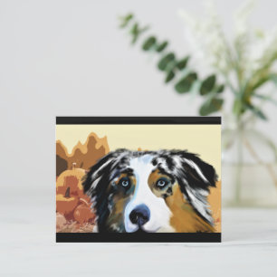 AUSTRALAN SHEPHERD   POSTCARD