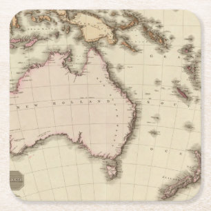 Australasia Square Paper Coaster