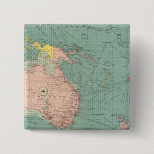 Australasian, Polynesian ports 2 Inch Square Button