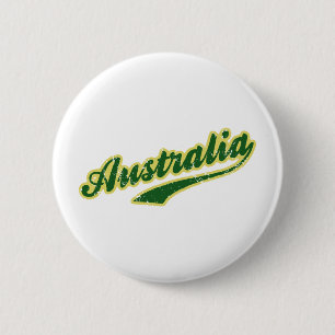 Australia 2 Inch Round Button