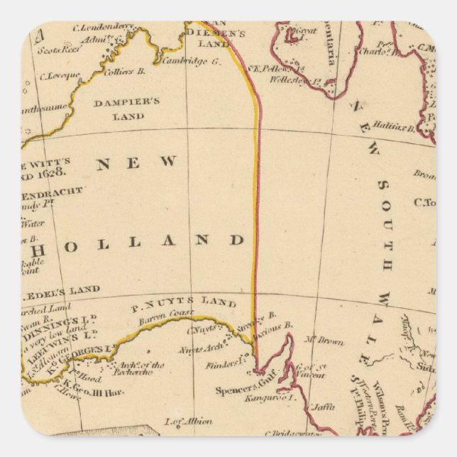 Australia 7 square sticker (Front)