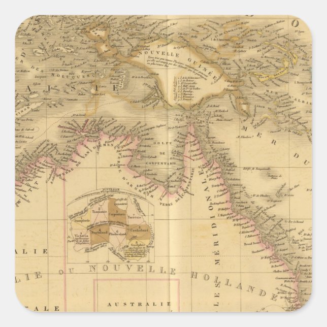 Australia 8 square sticker (Front)