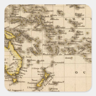 Australia 9 square sticker