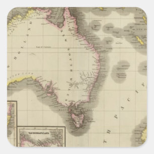Australia 9 square sticker