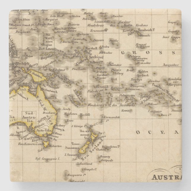 Australia 9 stone coaster (Front)