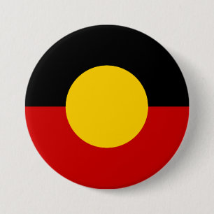 Australia Aboriginal Flag 3 Inch Round Button