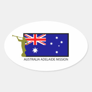 AUSTRALIA ADELAIDE MISSION LDS CTR OVAL STICKER