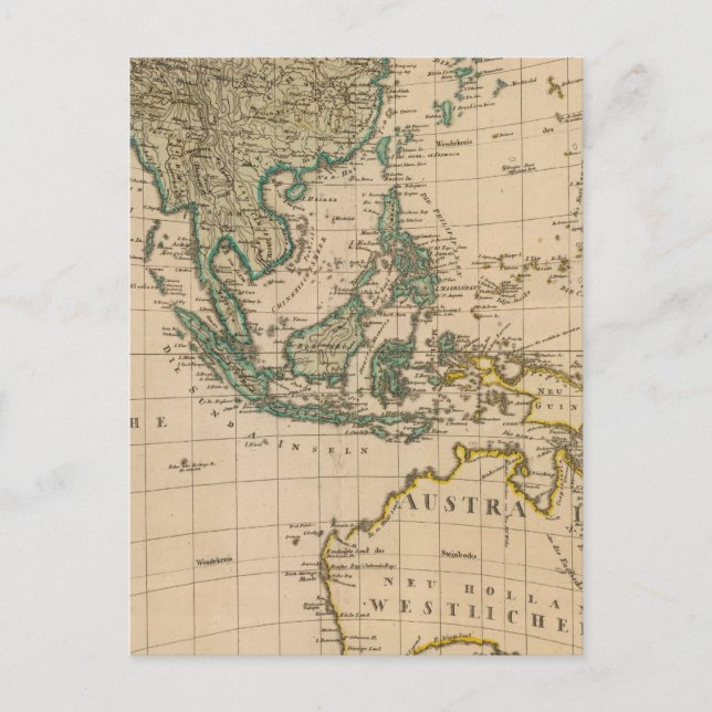 Australia and Asia Postcard (Front)