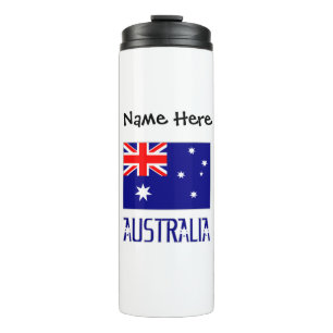 Australia and Australian Flag Personalized  Thermal Tumbler