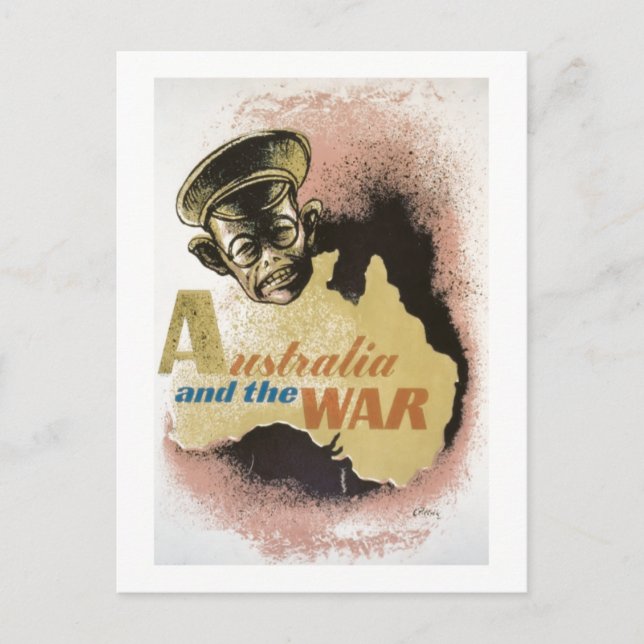 Australia and the War Postcard (Front)