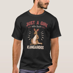 Australia Animal Zoo Animal Women Girls Kangaroo T-Shirt