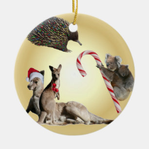 Australia Animals Christmas Ceramic Ornament