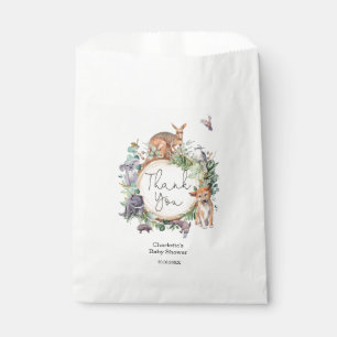 Australia Animals Rustic Wildlife Eucalyptus Baby  Favour Bag