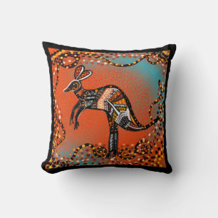 AUSTRALIA ART THROW PILLOW