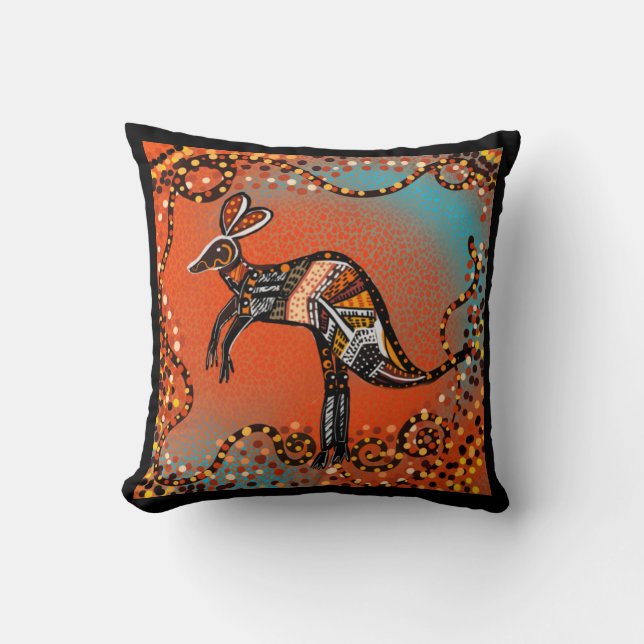 AUSTRALIA ART          THROW PILLOW (Front)