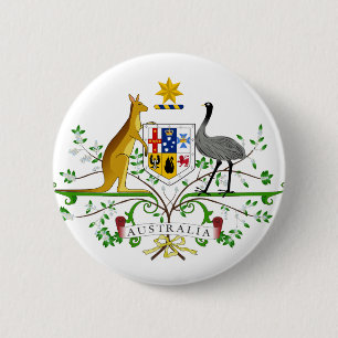 Australia AU 2 Inch Round Button