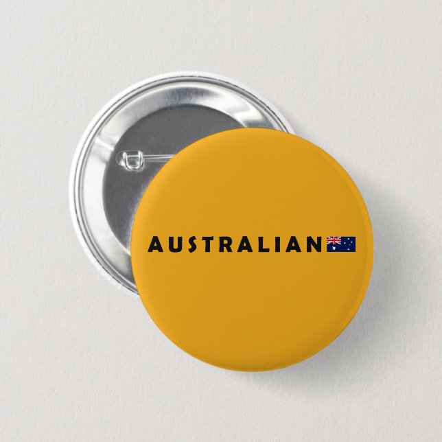 Australia Australian 2 Inch Round Button (Front & Back)