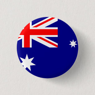 Australia (Australian) Flag 1 Inch Round Button