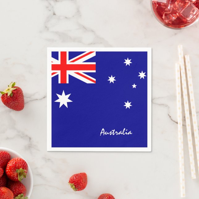 Australia & Australian Flag party fashion / Aussie Napkin (Insitu)