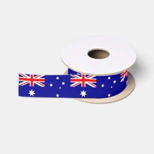 Australia & Australian Flag Ribbon Satin Ribbon