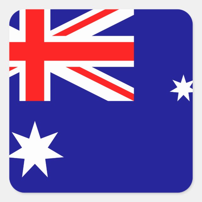 Australia (Australian) Flag Square Sticker (Front)