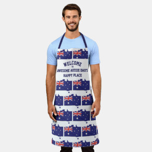 Australia AWESOME AUSSIE DAD Happy Place Apron