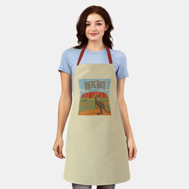 Australia | Ayers Rock Kangaroos Apron (Worn)