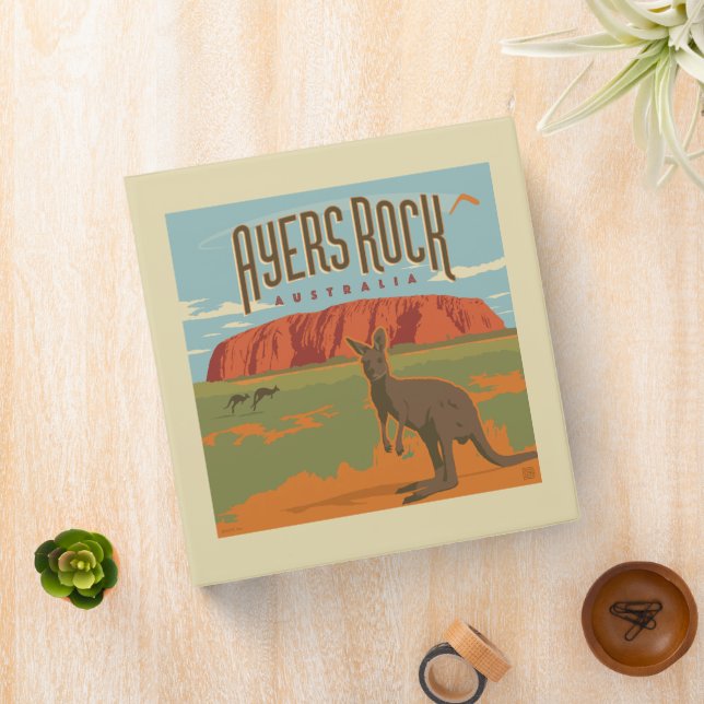 Australia | Ayers Rock Kangaroos Binder (In Situ)